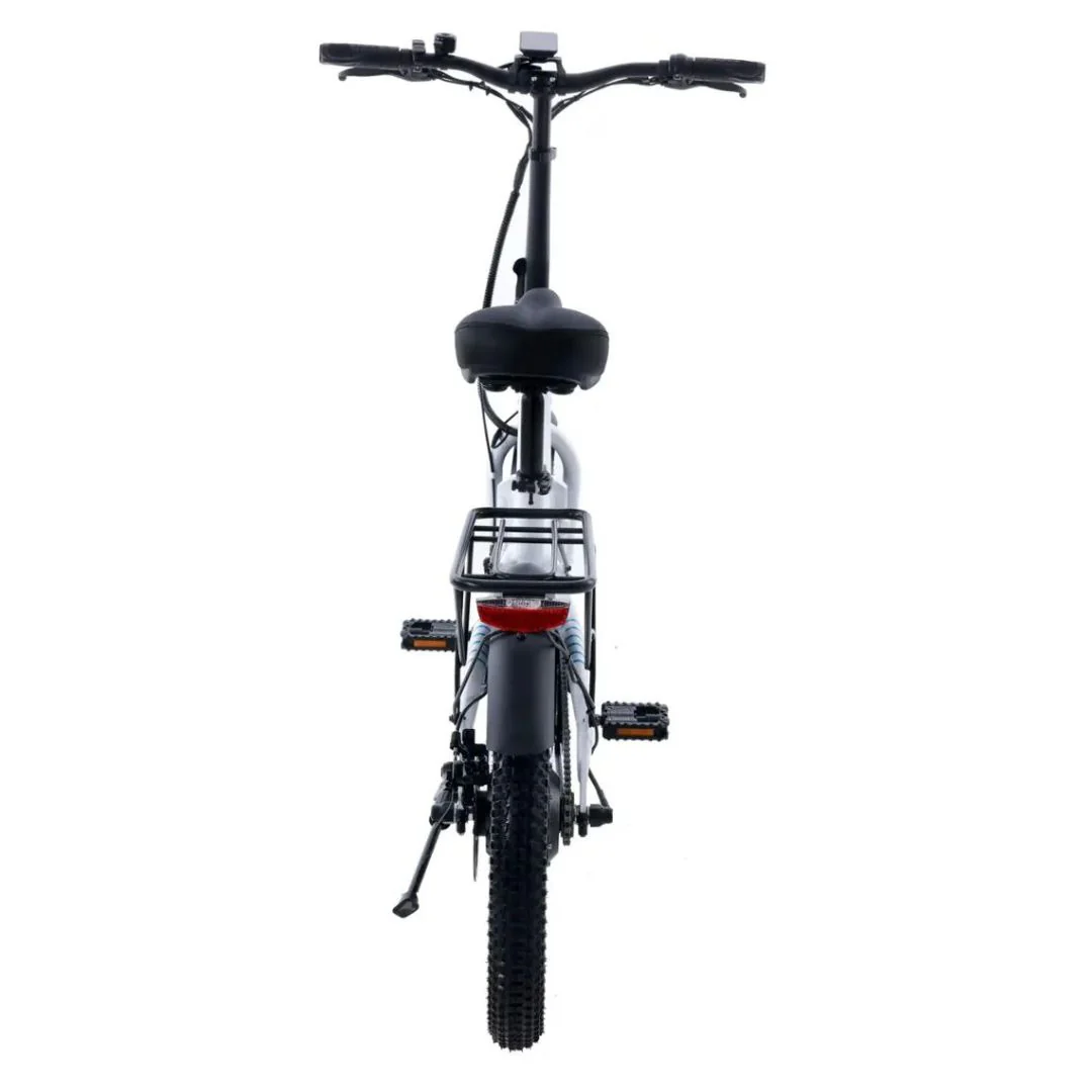 GoTrax - Z4 LITE Folding eBike w/ 25mi Max Operating Range and 20mph Max Speed - White - GT-Z4LITE - Image 6
