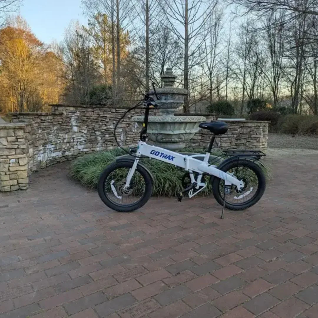 GoTrax - Z4 LITE Folding eBike w/ 25mi Max Operating Range and 20mph Max Speed - White - GT-Z4LITE - Image 7