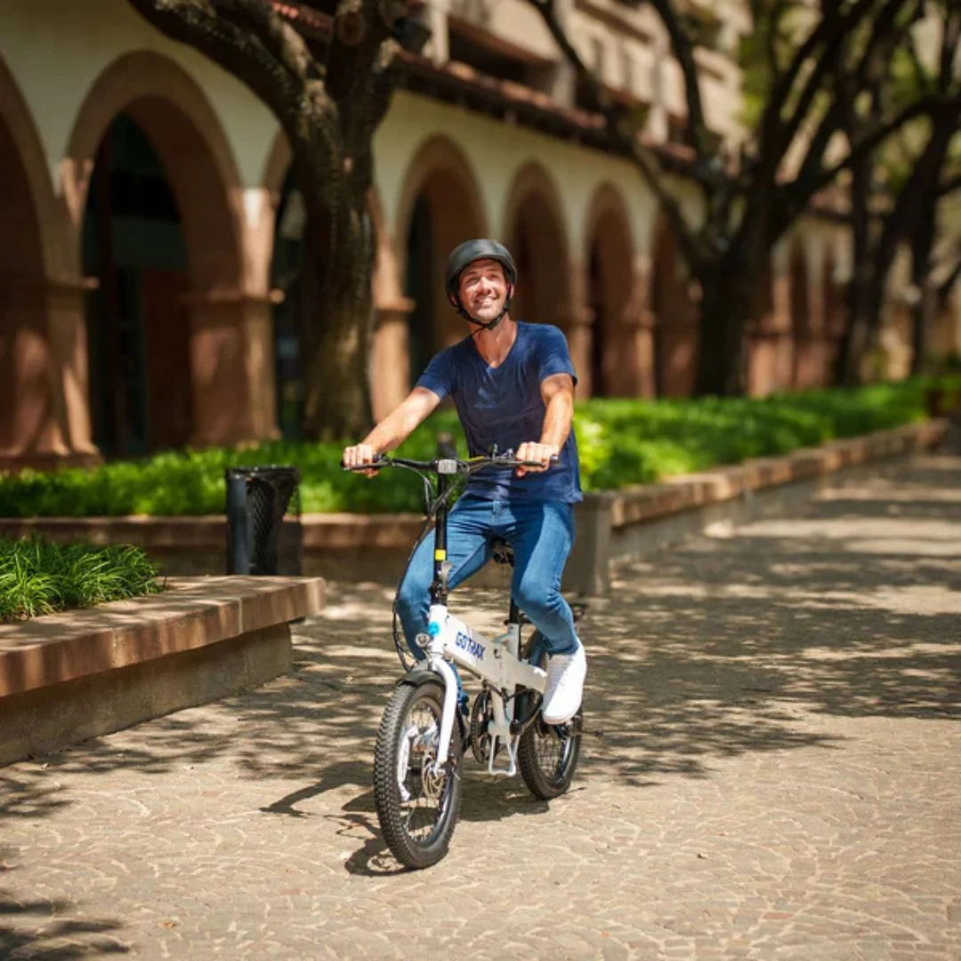 GoTrax - Z4 LITE Folding eBike w/ 25mi Max Operating Range and 20mph Max Speed - White - GT-Z4LITE - Image 8