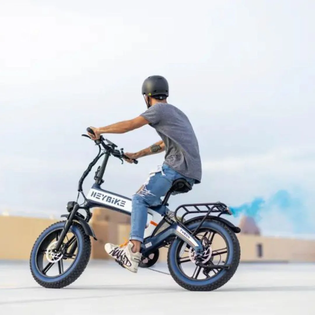 Heybike - Tyson Foldable eBike w/ 55mi Max Operating Range & 28 mph Max Speed - Blue - HBK-TYSON-U - Image 10