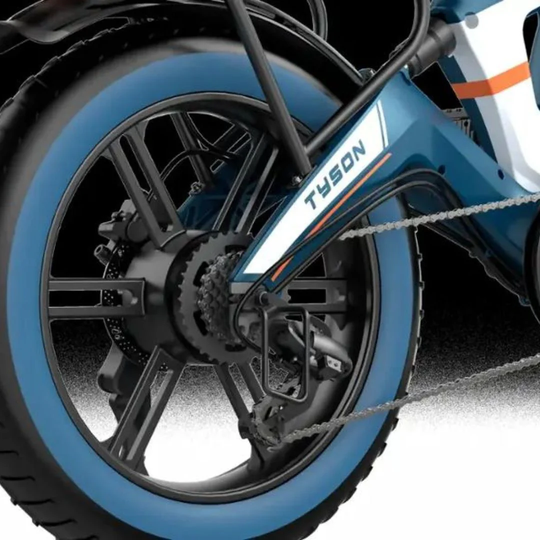 Heybike - Tyson Foldable eBike w/ 55mi Max Operating Range & 28 mph Max Speed - Blue - HBK-TYSON-U - Image 4