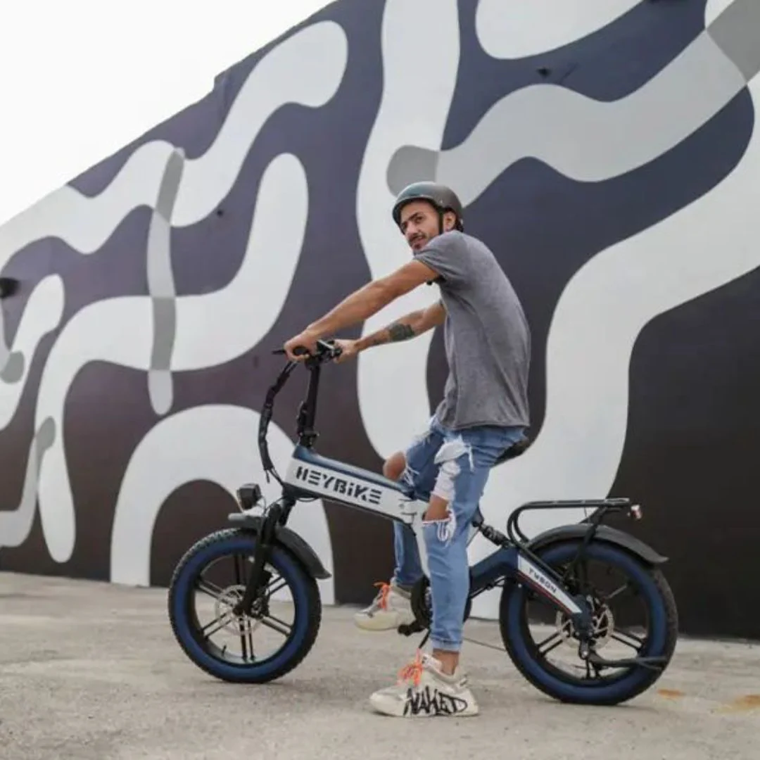 Heybike - Tyson Foldable eBike w/ 55mi Max Operating Range & 28 mph Max Speed - Blue - HBK-TYSON-U - Image 6