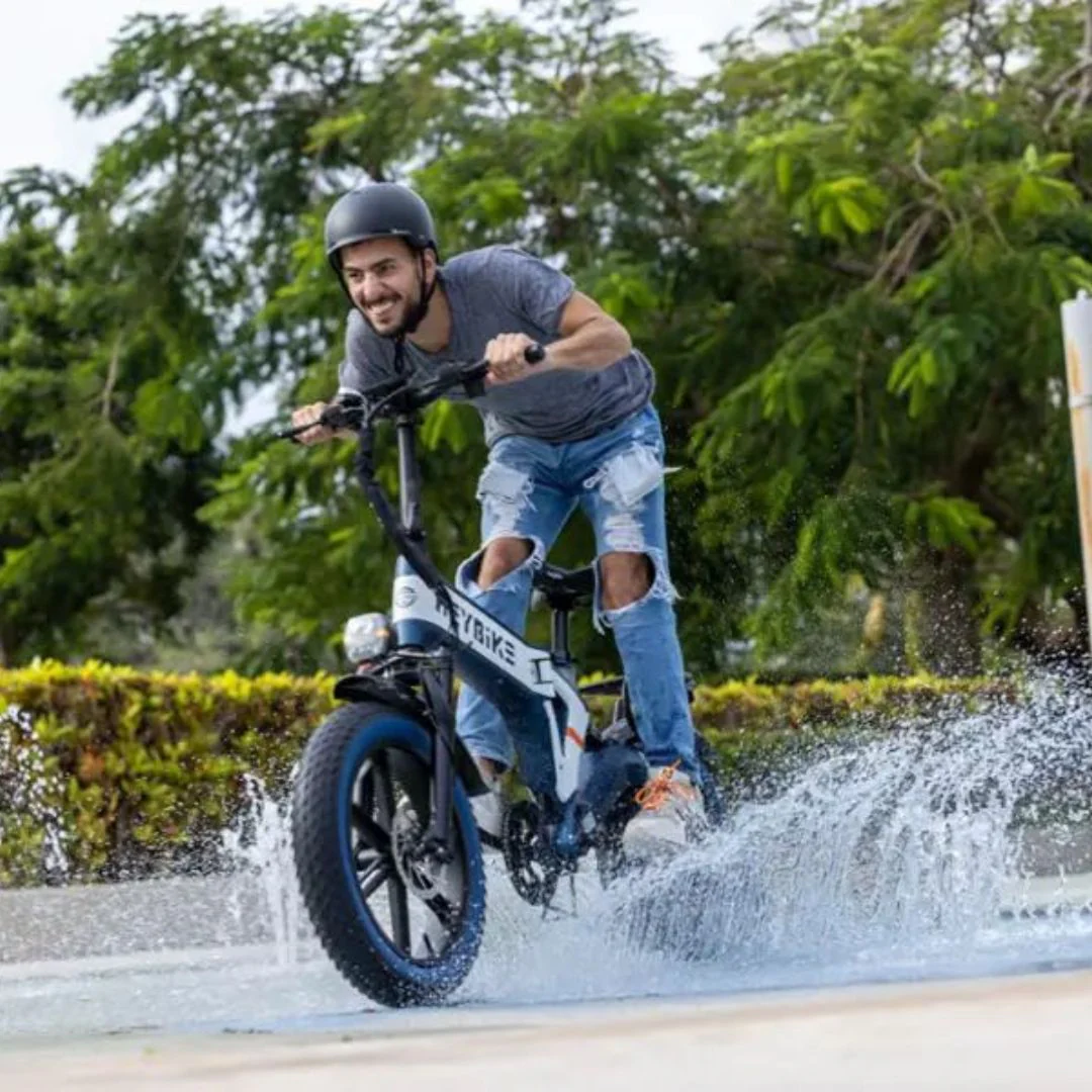 Heybike - Tyson Foldable eBike w/ 55mi Max Operating Range & 28 mph Max Speed - Blue - HBK-TYSON-U - Image 9