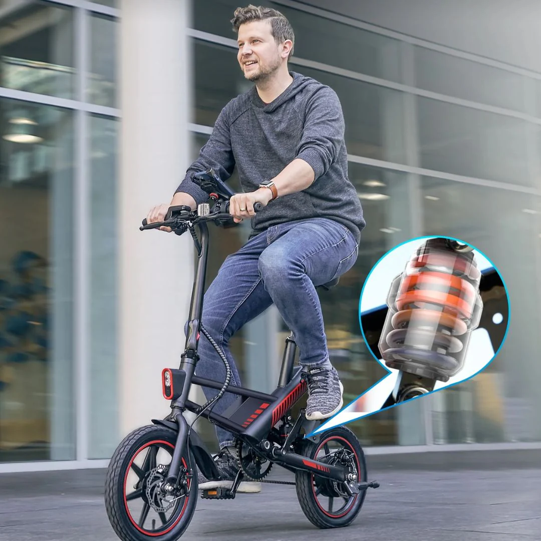 Hyper - Foldable Compact eBike w/ 15 mile Max Operating Range & 15.5 MPH Max Speed - Black - HYP-S36-5002 - Image 5