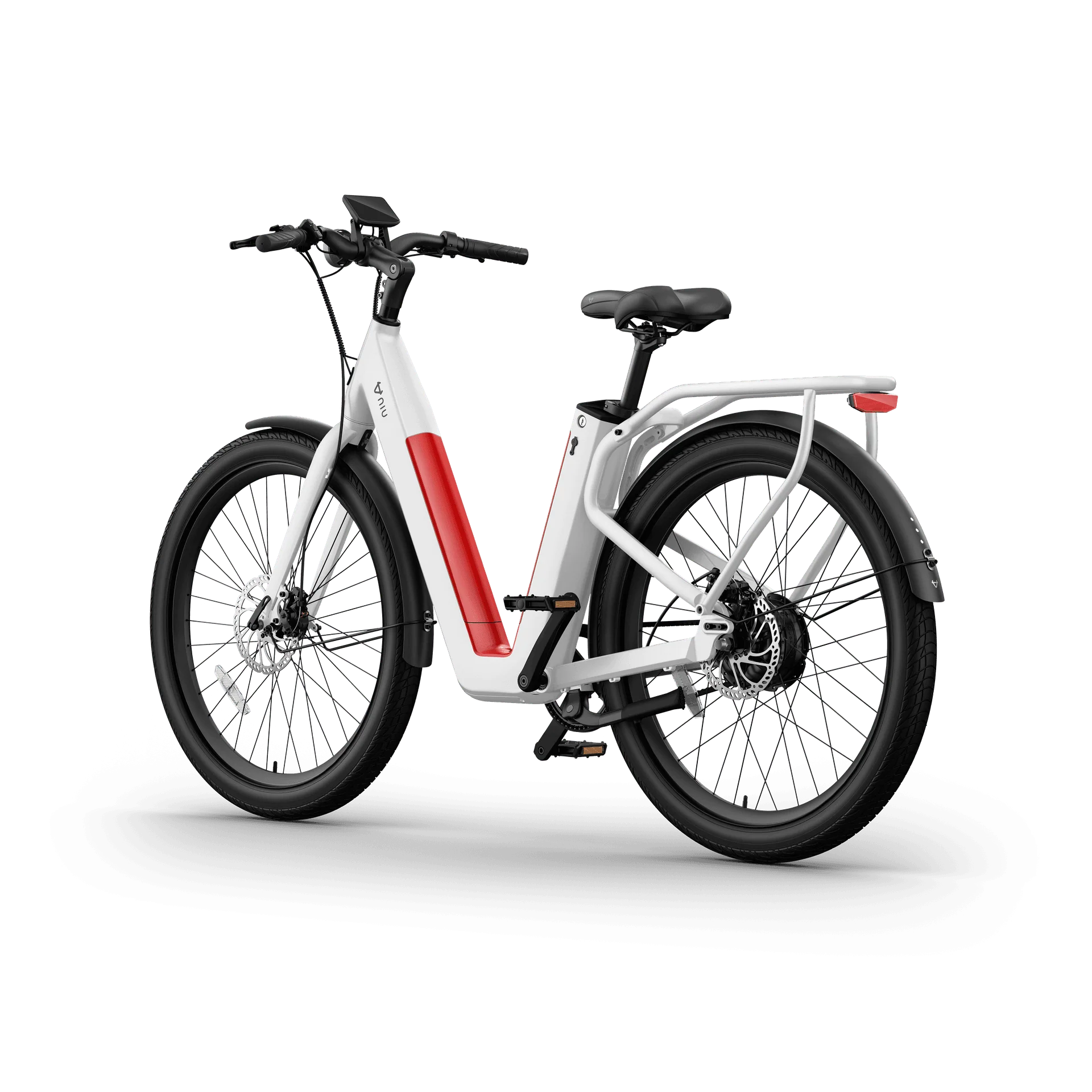 NIU - BQi-C3 Pro eBike w/ up to 90 miles Max Operating Range and 28 MPH Max Speed - White - EBSL37W119 - Image 3