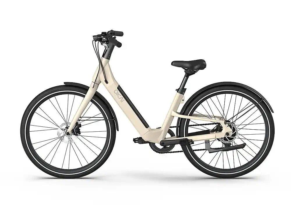 OKAI - Stride Electric Bike w/ 40 Miles Max Operating Range and 25 mph Max Speed - Desert Sand - EB40-SAND