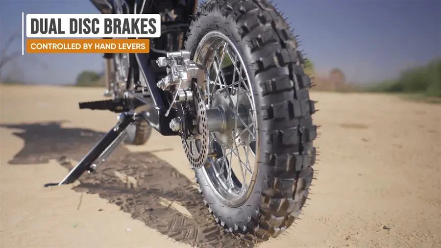 Razor - MX650 Dirt Rocket eBike w/ 10 miles Max Operating Range and 17 mph Max Speed - Black/Teal - 15165045 - Image 6